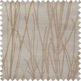 Brown Grey Twigs Design Poly Main Curtain Designs